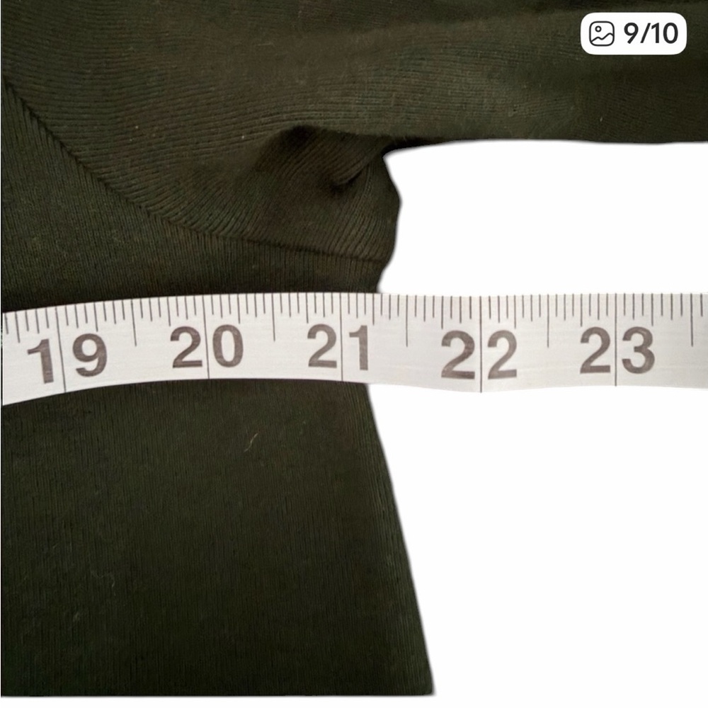 Linea Leisure Louis Dell'Olio Long Dk Green Cotton Hoodie Jacket SMALL PTP 21” - Picture 9 of 10